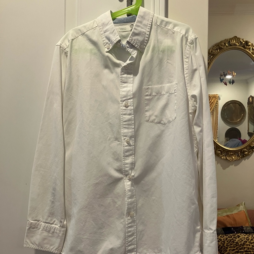 Crewcuts Men's White Casual Button Down Shirt
